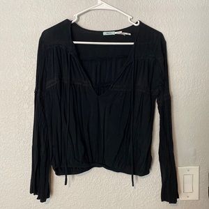 UO Black Blouse